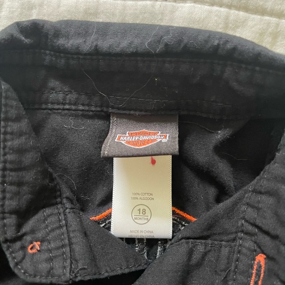 Harley-Davidson Black Jacket with Orange Logo - Picture 4 of 4